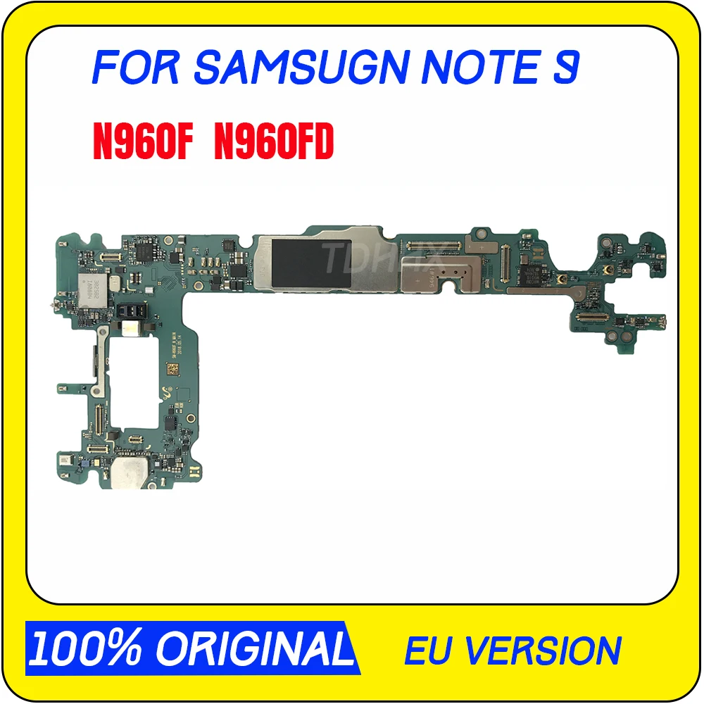 Материнская плата 100% разблокированная для Samsung Galaxy Note 9 N960F N960FD Полная работа