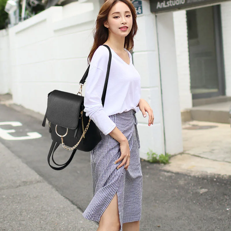 Women's fashion 2019 retro brand leather women's large capacity student bag ring buckle small travel bag DXF186
Women's fashion 2019 retro brand leather women's large capacity student bag ring buckle small travel bag DXF186