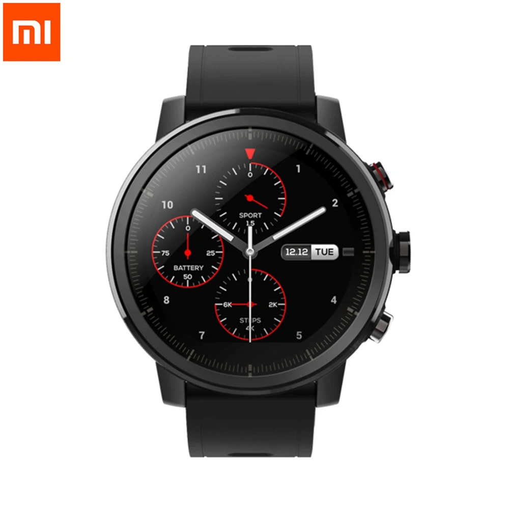 Xiaomi Оригинал Amazfit 2 Stratos Pace Смарт-часы мужские с GPS часы PPG монитор сердечного ритма