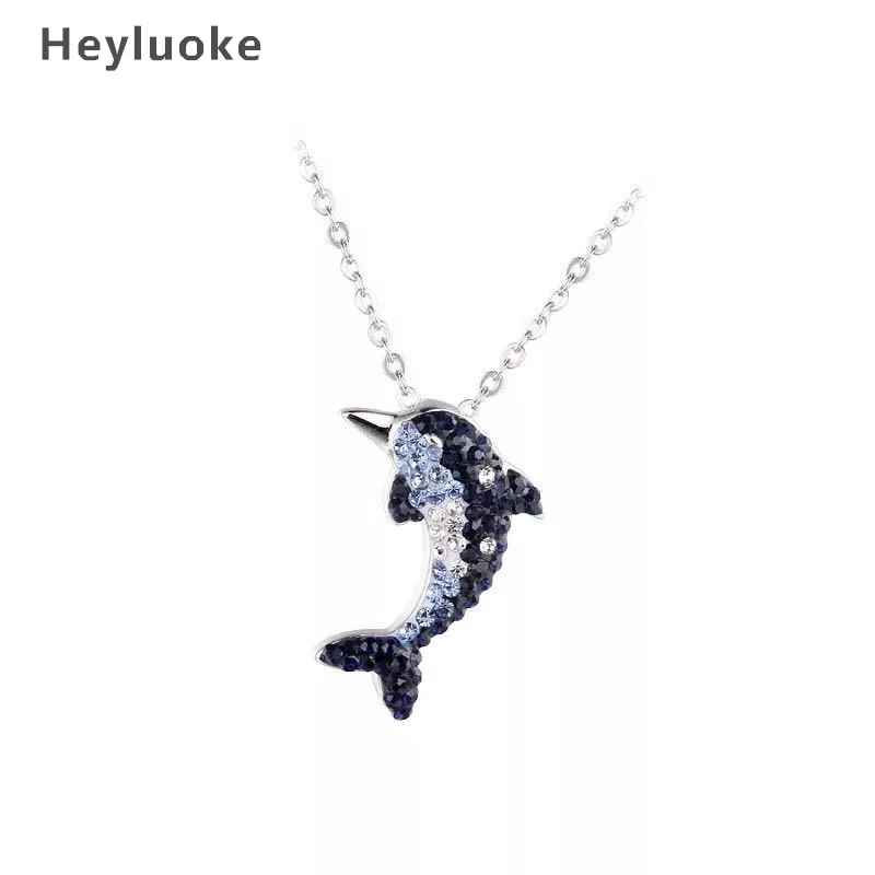 Multiple Zircon Blue Dolphin Necklaces & Pendants for Women CZ Wedding Gifts Statement Choker Necklac
Multiple Zircon Blue Dolphin Necklaces & Pendants for Women CZ Wedding Gifts Statement Choker Necklac
