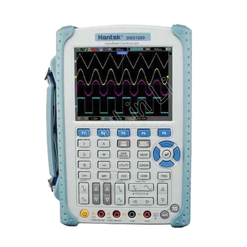 Portable USB Oscilloscope With English Manual 5.7" 2Ch Scope DMM 200MHz 500MSa/s DSO1200
Portable USB Oscilloscope With English Manual 5.7" 2Ch Scope DMM 200MHz 500MSa/s DSO1200