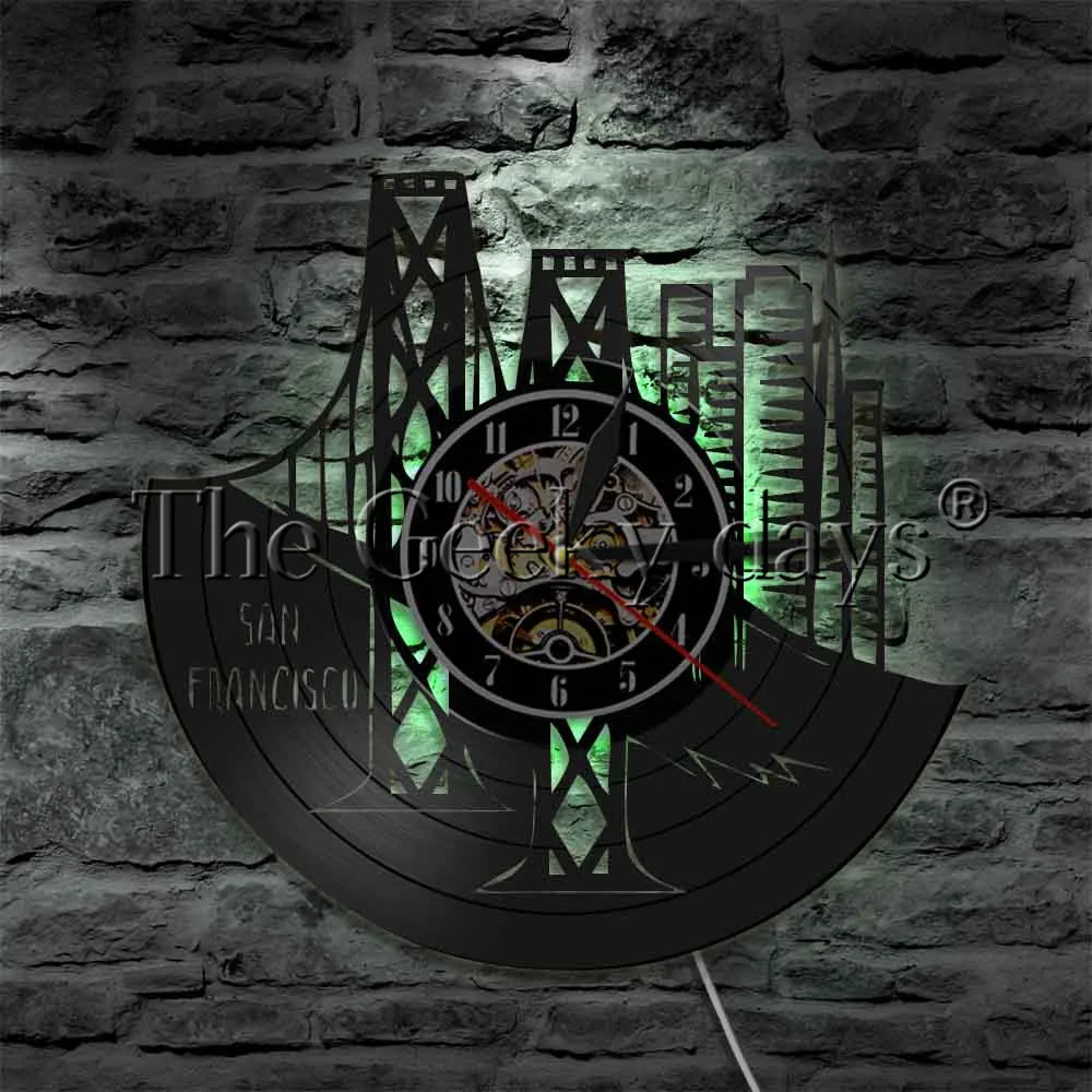 San Francisco Wall Lighting Decor Skyline Bay Area Golden Gate Bridge California Led Lamp Cityscape Wall Art Clock
San Francisco Wall Lighting Decor Skyline Bay Area Golden Gate Bridge California Led Lamp Cityscape Wall Art Clock