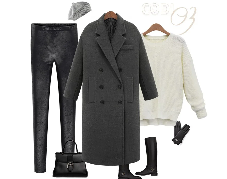 2018 New Fashion Winter Women Overcoat Double Breasted Medium-long Wool Jackets Plus Cotton Thick Woolen Outwear Female Coats
2018 New Fashion Winter Women Overcoat Double Breasted Medium-long Wool Jackets Plus Cotton Thick Woolen Outwear Female Coats