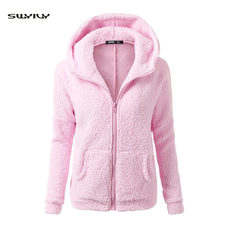 SWYIVY Woman Sweatshirts Hoodie Solid Color Plus Velvet Full Sleeve Hooded Zipper Sweatshirt Thick Zip-up Female
SWYIVY Woman Sweatshirts Hoodie Solid Color Plus Velvet Full Sleeve Hooded Zipper Sweatshirt Thick Zip-up Female