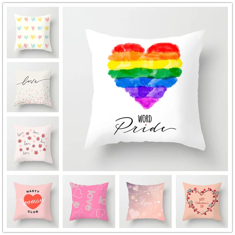 Houspace Polyester Peach Skin Colourful Heart For Home Pillow Decor Sofa Car Decorative Gift Chair Seat Pillow Case
Houspace Polyester Peach Skin Colourful Heart For Home Pillow Decor Sofa Car Decorative Gift Chair Seat Pillow Case