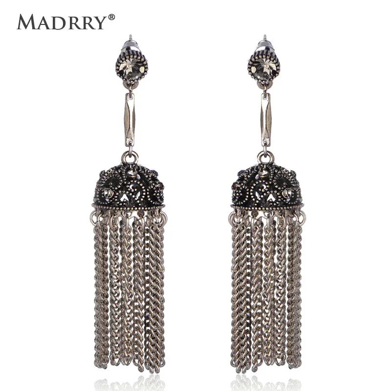 Madrry Vintage Tassel Earrings Antique Silver Color Long Pendant Gold Earrings for Women Wedding Party Decoration Accessories
Madrry Vintage Tassel Earrings Antique Silver Color Long Pendant Gold Earrings for Women Wedding Party Decoration Accessories