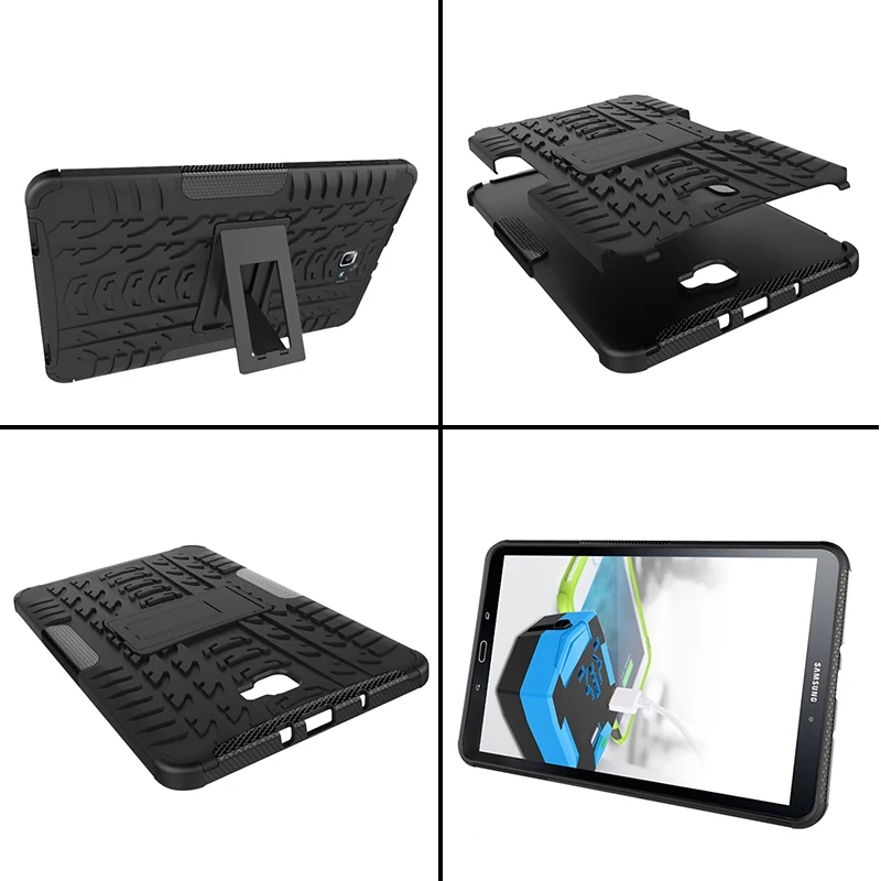 New Hyun Pattern 2 in 1 TPU + PC Combine Protective Cover Kickstand Case For Samsung Galaxy Tab A 10.1 T585 T580 SM-T580 T580N | Компьютеры