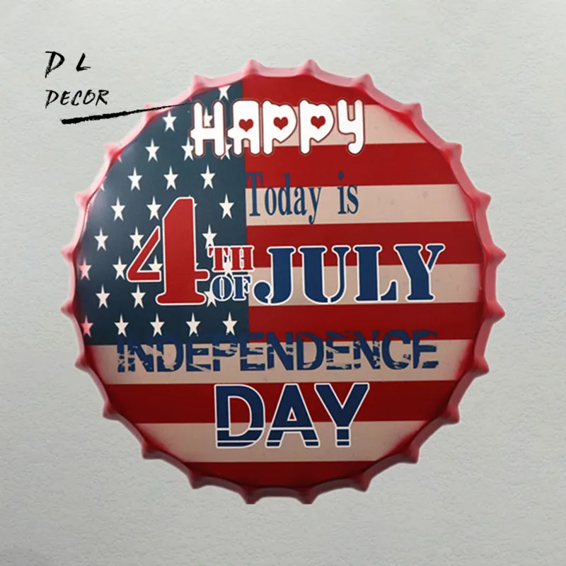 DL-HAPPY 4TH JULY DAY Bottle Cap Mural Painting Vintage Gift Metal Plaque Club Party Tin Sign Decor
DL-HAPPY 4TH JULY DAY Bottle Cap Mural Painting Vintage Gift Metal Plaque Club Party Tin Sign Decor