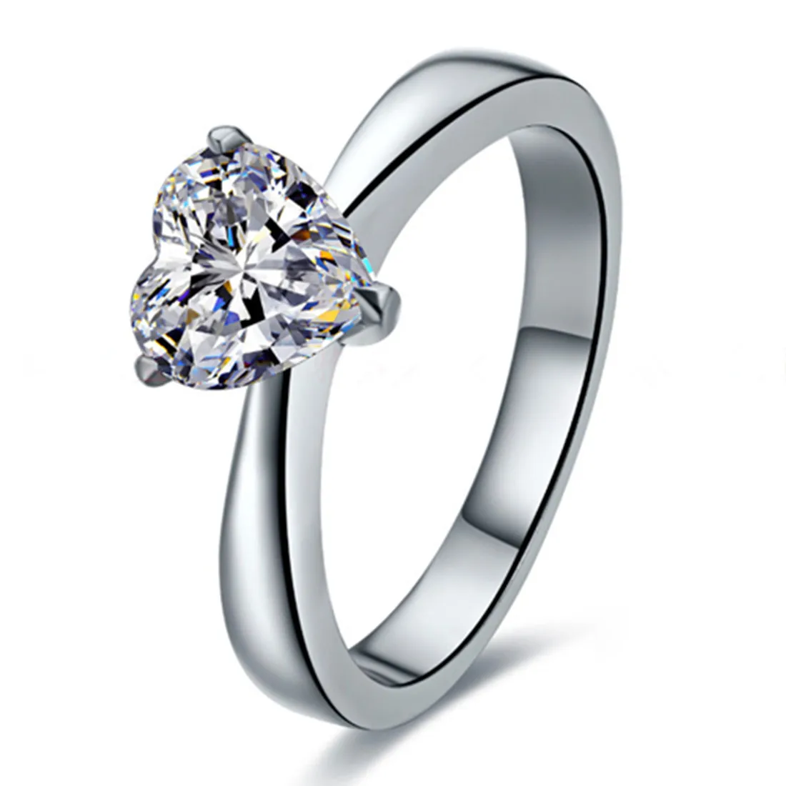 6*6mm 1CT F Color VS1 18K White Gold Ring Genuine Moissanite Heart Diamond Ring for Women Engagement Solitaire Positive Ring 18K
6*6mm 1CT F Color VS1 18K White Gold Ring Genuine Moissanite Heart Diamond Ring for Women Engagement Solitaire Positive Ring 18K