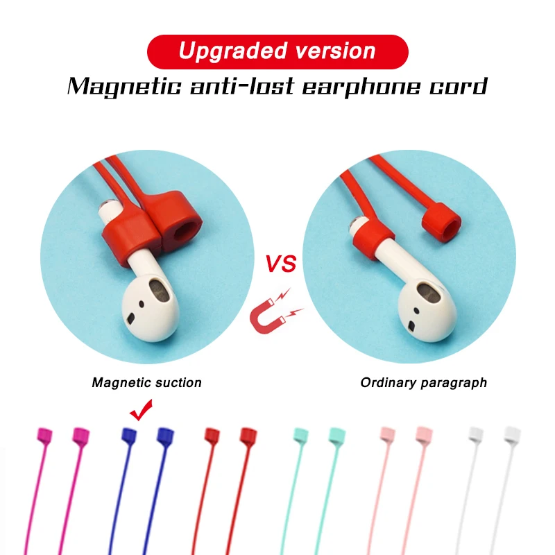 Magnetic Earphone Cable For Apple AirPods Strap Earphone Accessories Anti-Lost Headphone Strap For Apple Air Pods Headset
Magnetic Earphone Cable For Apple AirPods Strap Earphone Accessories Anti-Lost Headphone Strap For Apple Air Pods Headset