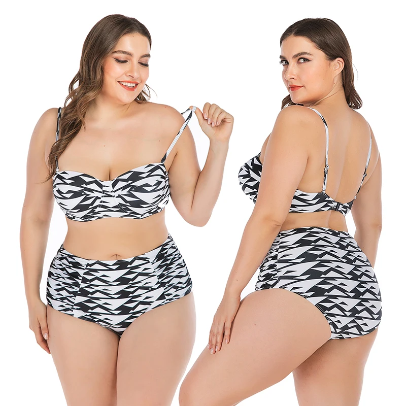 Women Sexy Big Breast Swimsuit Push Up Geometric Print Bathing suit High Waist Beach Bikini Swimwear Biquini Plus Size L~4XL
Women Sexy Big Breast Swimsuit Push Up Geometric Print Bathing suit High Waist Beach Bikini Swimwear Biquini Plus Size L~4XL