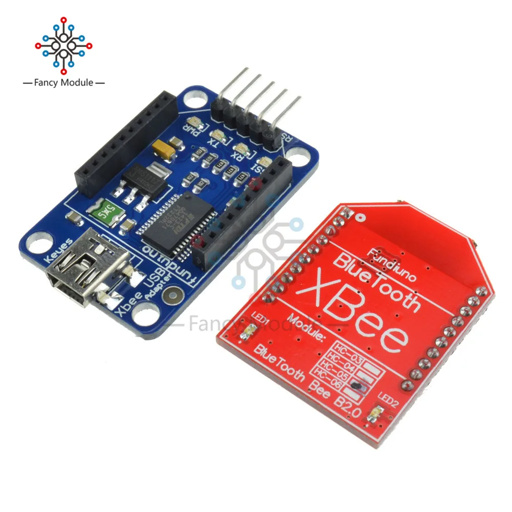 

Xbee HC-05 Master And Slave + Mini XBee Bluetooth Bee USB to Serial Port Adapter Xbee Converter Module For Arduino FT232RL