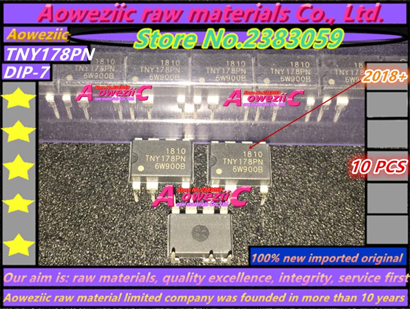 Aoweziic 2018+ 100% new imported original TNY178PN TNY178 TNY179PN TNY179 TNY180PN TNY180 DIP-7 power chip TNY176
Aoweziic 2018+ 100% new imported original TNY178PN TNY178 TNY179PN TNY179 TNY180PN TNY180 DIP-7 power chip TNY176