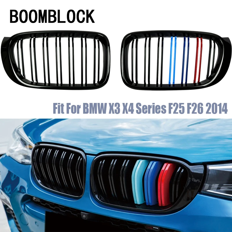 Решетка переднего бампера автомобиля для BMW X3 F25 X4 F26 M, аксессуары для автоспорта X Series 2014 2015 2016 2017
Решетка переднего бампера автомобиля для BMW X3 F25 X4 F26 M, аксессуары для автоспорта X Series 2014 2015 2016 2017