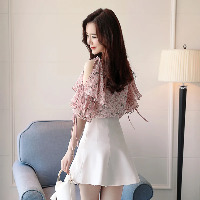 Spring, summer, 2018 ew korean fashion floral round collar chiffon printing top lady clothes lotus lady tops blouses girl S-XXL
Spring, summer, 2018 ew korean fashion floral round collar chiffon printing top lady clothes lotus lady tops blouses girl S-XXL