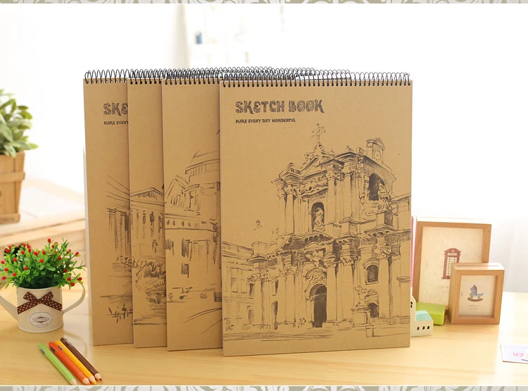 1 Pc/Lot Classic Kraft-covered 50-Page A4 Sketchbook & Notebook for School Stationery & Office Supply & Drawing
1 Pc/Lot Classic Kraft-covered 50-Page A4 Sketchbook & Notebook for School Stationery & Office Supply & Drawing