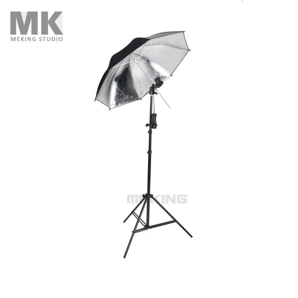 Photo Studio Lighting Umbrellas Video Light kit 33" Black & Silver umbrella + E27 T-bulb holder + W803 light stand
Photo Studio Lighting Umbrellas Video Light kit 33" Black & Silver umbrella + E27 T-bulb holder + W803 light stand