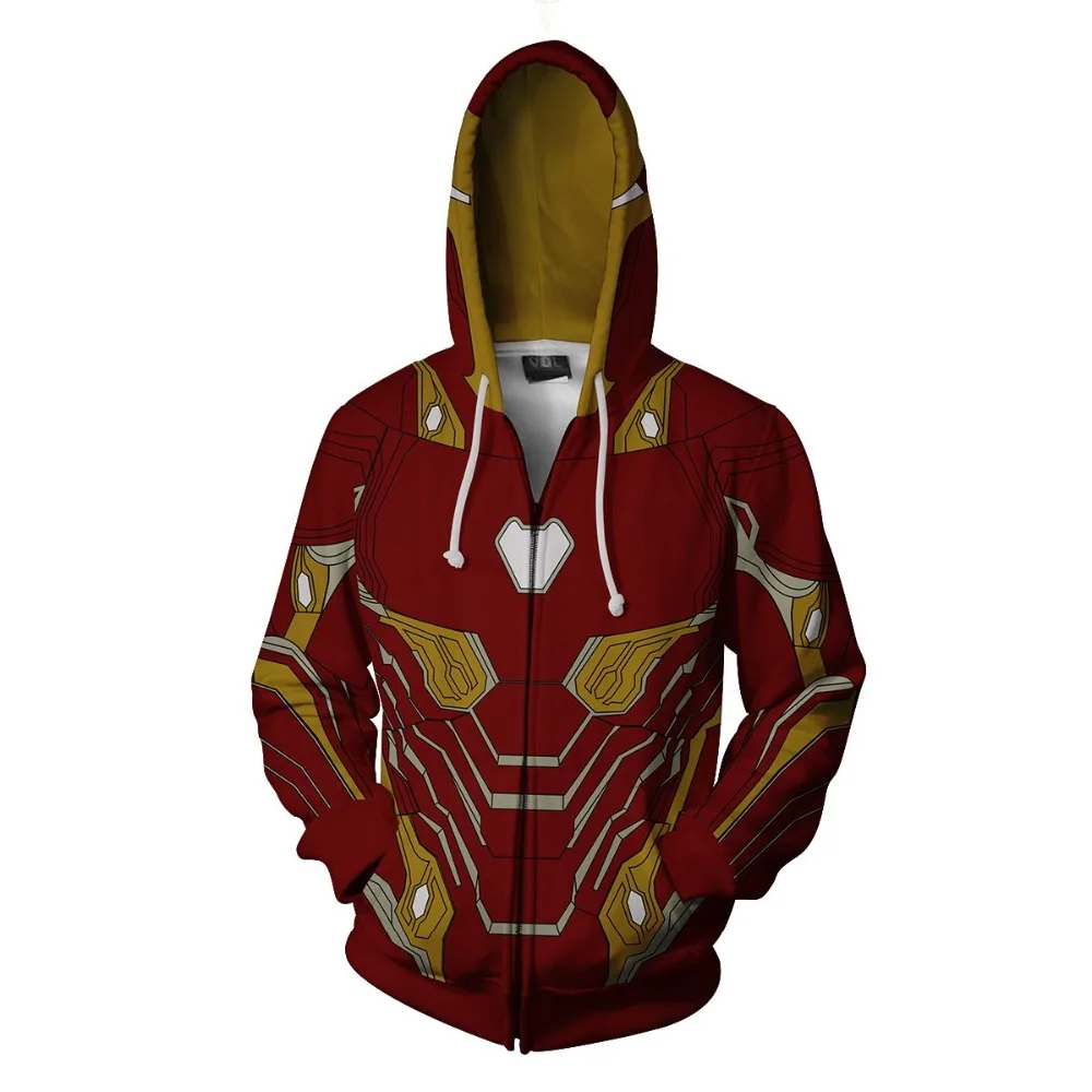 Железный человек Tony Stark костюм для мужчин и женщин толстовки с 3D принтом