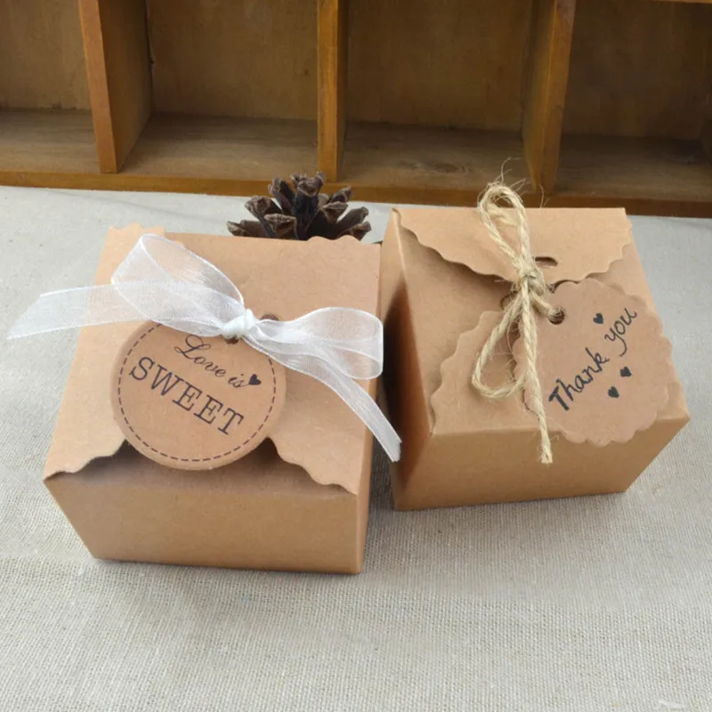 10pcs Vintage Retro Mini Kraft Paper Carton Box Wedding Gift Favor Boxes Party Dragee Candy Box Packaging with Ribbon and Tag
10pcs Vintage Retro Mini Kraft Paper Carton Box Wedding Gift Favor Boxes Party Dragee Candy Box Packaging with Ribbon and Tag