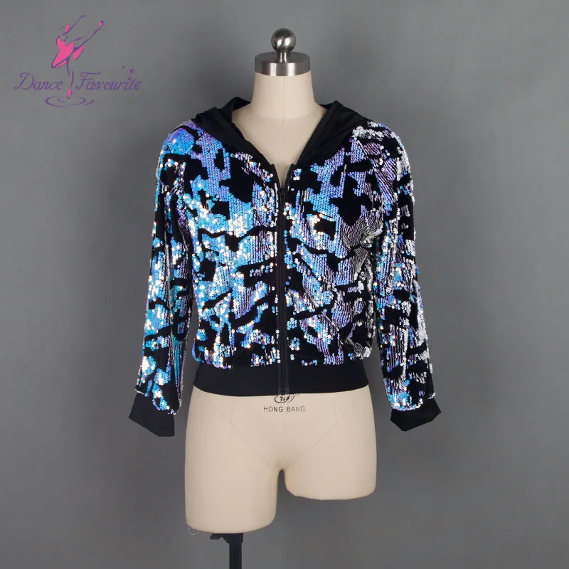 Jazz/Tap Hip Hop Dance Jacket Top Mixed Color Sequin Bodice Dance Cosutme Stage Performance Dance Top
Jazz/Tap Hip Hop Dance Jacket Top Mixed Color Sequin Bodice Dance Cosutme Stage Performance Dance Top