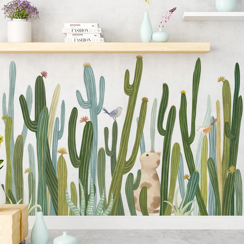 56*85cm Cactus Posters and Prints Wall Sticker Cat wall Art Skirting Line Home Decor Wall Art Mural
56*85cm Cactus Posters and Prints Wall Sticker Cat wall Art Skirting Line Home Decor Wall Art Mural