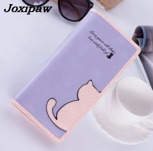 2018 New Women Purses Korean Cute Cat Leather Trifold Long Design Wallets Clutch Female Purse Coin Card Holder Dollar Bag Cuzdan
2018 New Women Purses Korean Cute Cat Leather Trifold Long Design Wallets Clutch Female Purse Coin Card Holder Dollar Bag Cuzdan