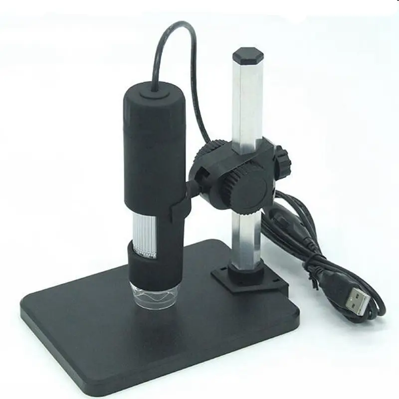 Цифровой USB микроскоп 2 МП 600X Портативный с держателем HD эндоскоп электронная