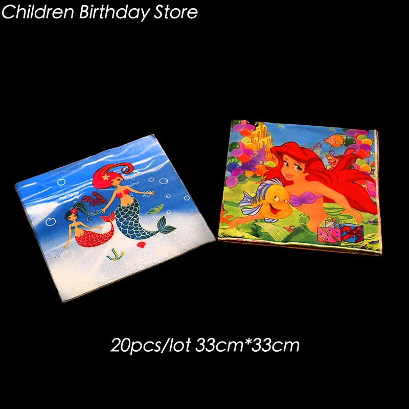 20pcs/pack The Little Mermaid theme disposable napkins The Little Mermaid birthday party decorations The Little Mermaid towels
20pcs/pack The Little Mermaid theme disposable napkins The Little Mermaid birthday party decorations The Little Mermaid towels