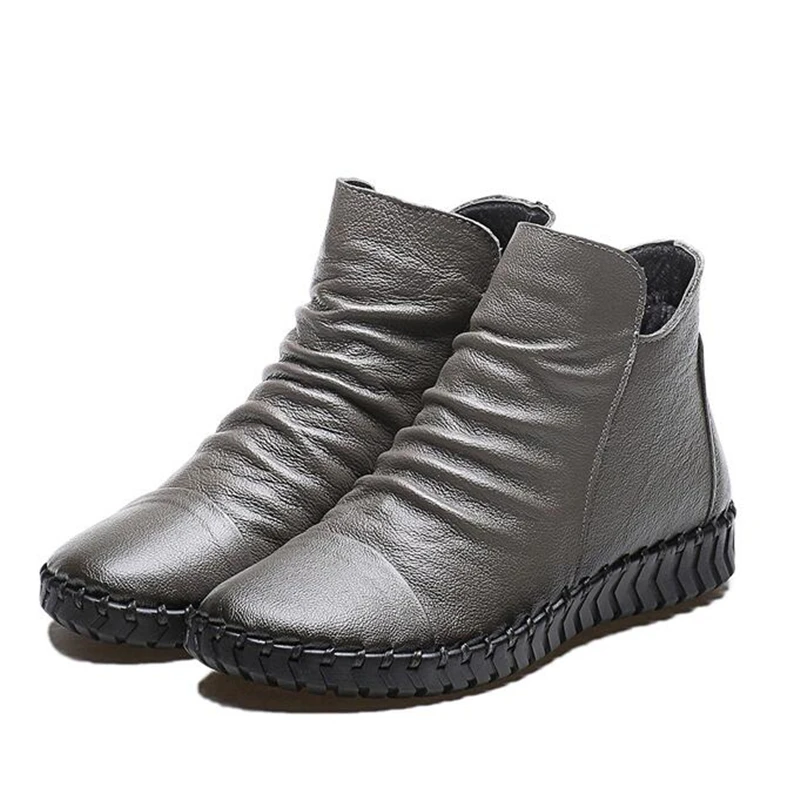 MVVJKE Brand women boots Handmade cow leather women winter boots soft flat boots zipper autumn & winter boots women shoes
MVVJKE Brand women boots Handmade cow leather women winter boots soft flat boots zipper autumn & winter boots women shoes