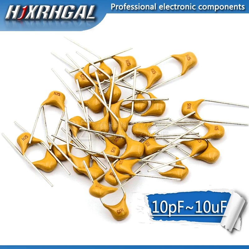 100Pcs 50V monolithic ceramic capacitor 10PF ~ 10UF 22PF 47NF 220NF 1NF 4.7UF 1UF 100NF 330NF 0.1UF 104 105 106 103 473 hjxrhgal
100Pcs 50V monolithic ceramic capacitor 10PF ~ 10UF 22PF 47NF 220NF 1NF 4.7UF 1UF 100NF 330NF 0.1UF 104 105 106 103 473 hjxrhgal