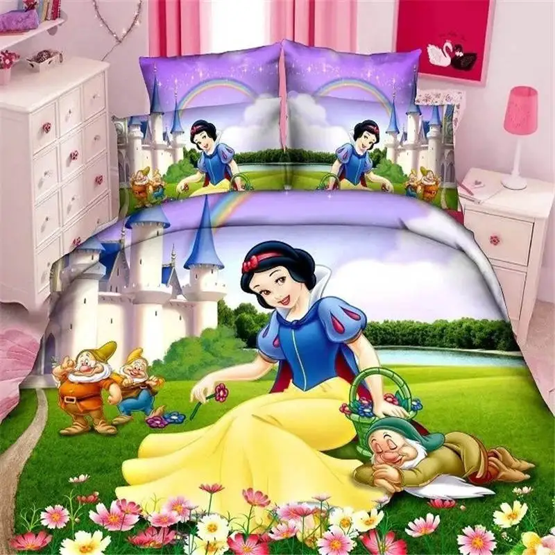 Snow White Bedding Sets Single Size Bed Sheets for Girls Bedroom Decor Twin Quilt Duvet Cover set Kids Bedspread linens 3-4 pcs
Snow White Bedding Sets Single Size Bed Sheets for Girls Bedroom Decor Twin Quilt Duvet Cover set Kids Bedspread linens 3-4 pcs