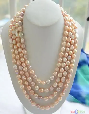 Selling Jewelry>>>Natural 100" 10mm pink lavender baroque freshwater pearl necklace
Selling Jewelry>>>Natural 100" 10mm pink lavender baroque freshwater pearl necklace