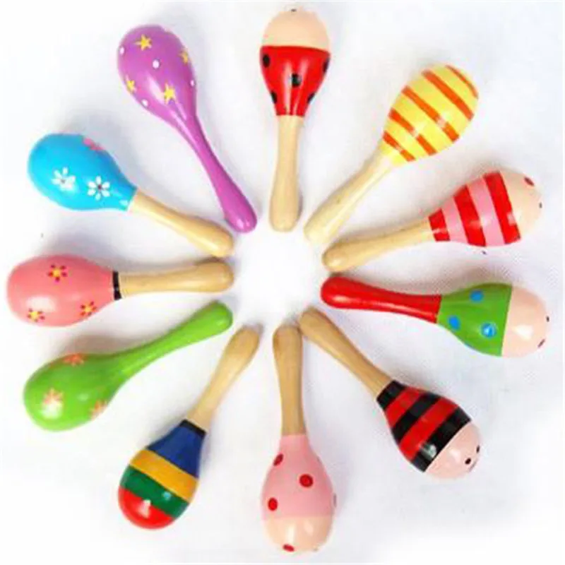 11CM Children Wood Maraca Rattles Kid Musical Party Educational Child Baby Shaker Musical Instrument Toy Wooden
11CM Children Wood Maraca Rattles Kid Musical Party Educational Child Baby Shaker Musical Instrument Toy Wooden