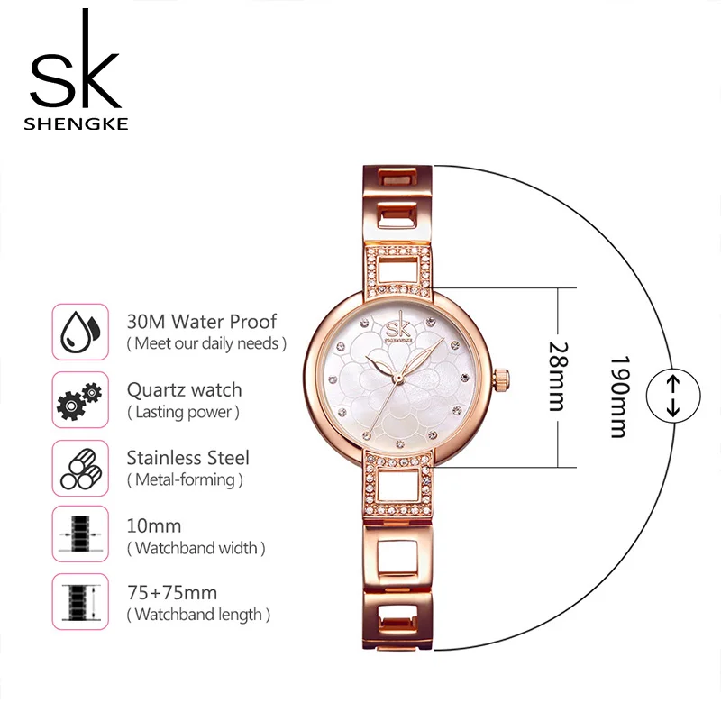 Shengke Women Bracelet Watches Stainless Steel Elegant Lady Dress Watch Brand Luxury Quartz Watches 2019 Relojes Mujer #K0019
Shengke Women Bracelet Watches Stainless Steel Elegant Lady Dress Watch Brand Luxury Quartz Watches 2019 Relojes Mujer #K0019