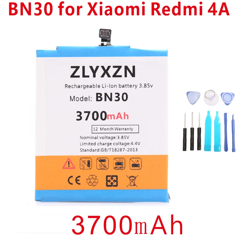 3700mAh Replacement Phone Batteries For xiaomi redmi 4a BN30 for Xiaomi Redmi 4A Battery + tools | Мобильные телефоны и