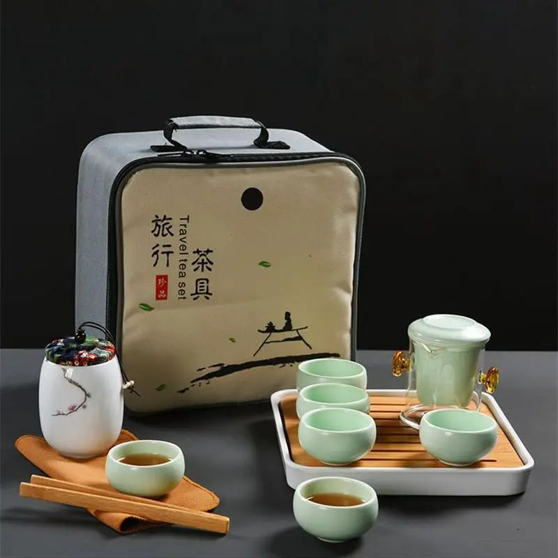 Pottery Teapot Gaiwan Tea Accessories including Tray bag package Gift Chinese Tea Set Kongfu Ceramic Porcelain Drinkware Set
Pottery Teapot Gaiwan Tea Accessories including Tray bag package Gift Chinese Tea Set Kongfu Ceramic Porcelain Drinkware Set