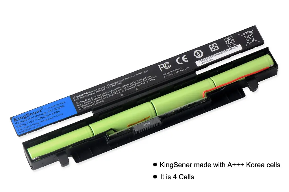 Аккумулятор для ноутбука ASUS 15 в 2950 мА/ч корейский X450 X550 X550C X550B X550V X450C X550CA X452EA