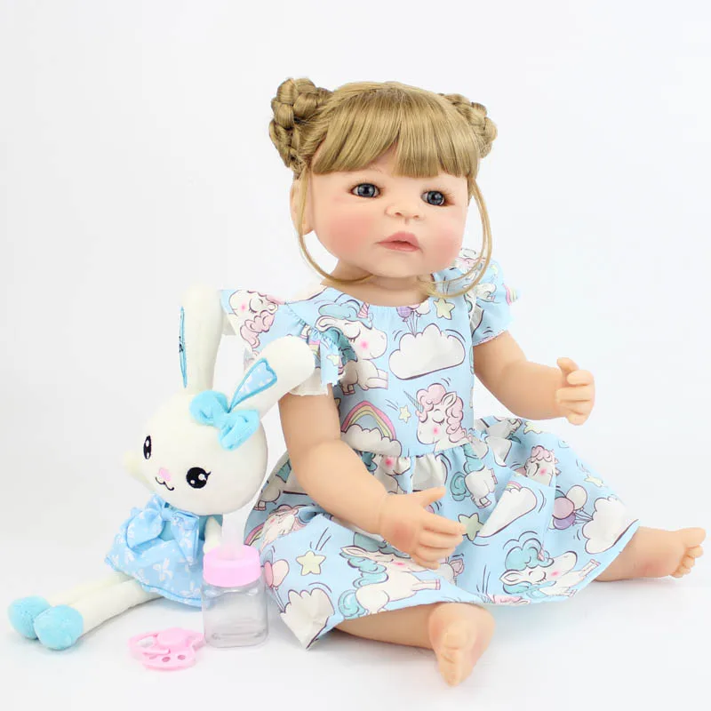 Полностью силиконовая виниловая кукла-Новорожденный 55 см | Игрушки и хобби