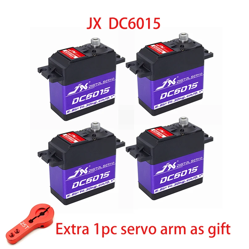 JX DC6015 сервопривод 15 кг, алюминиевый корпус, металлическая шестерня, цифровой стандарт для фототехники, для радиоуправляемой модели, трансмиттер
JX DC6015 сервопривод 15 кг, алюминиевый корпус, металлическая шестерня, цифровой стандарт для фототехники, для радиоуправляемой модели, трансмиттер