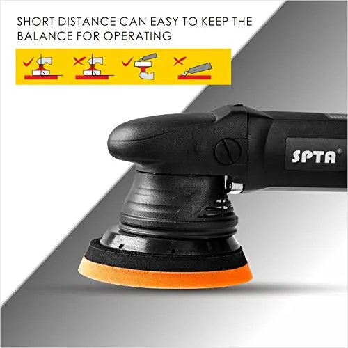 SPTA 5inch & 6Inch Car Polisher 15mm Dual Action Polisher 850W Variable Speed Burnish Buffing Machine Home DIY Car Polisher
SPTA 5inch & 6Inch Car Polisher 15mm Dual Action Polisher 850W Variable Speed Burnish Buffing Machine Home DIY Car Polisher