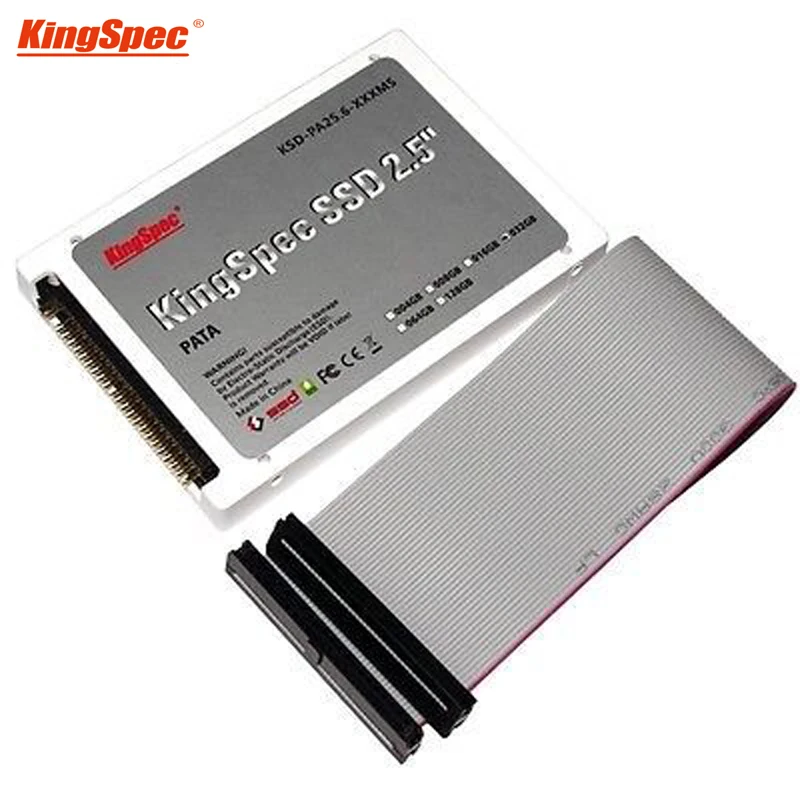 

Kingspec plastic 2.5" PATA 44pin ide SSD 64GB MLC Flash 4-Channel Solid State Disk for Notebook Desktop HDD Hard Drive IDE 60GB