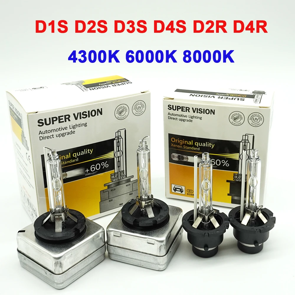 

2pcs D1S D2S D3S D4S HID Xenon Bulb D1R D2R D3R D4R Xenon Lamp 4300K 6000k 8000k 10000K High Low Hid Headlight Headlamp 12V 35W