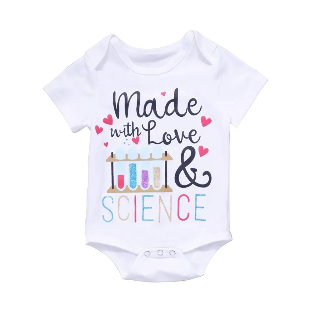 Oklady Newborn Baby Boys Girls Made Love Science Letters Print Short Sleeve Onesie Romper Jumpsuit
Oklady Newborn Baby Boys Girls Made Love Science Letters Print Short Sleeve Onesie Romper Jumpsuit