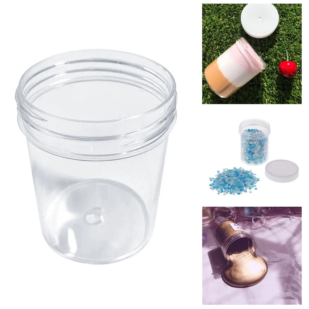 Container For Playdough Slime Clay Makeup Jar Cosmetic Pot Cream Bottle Nail Box #20191230 | Дом и сад