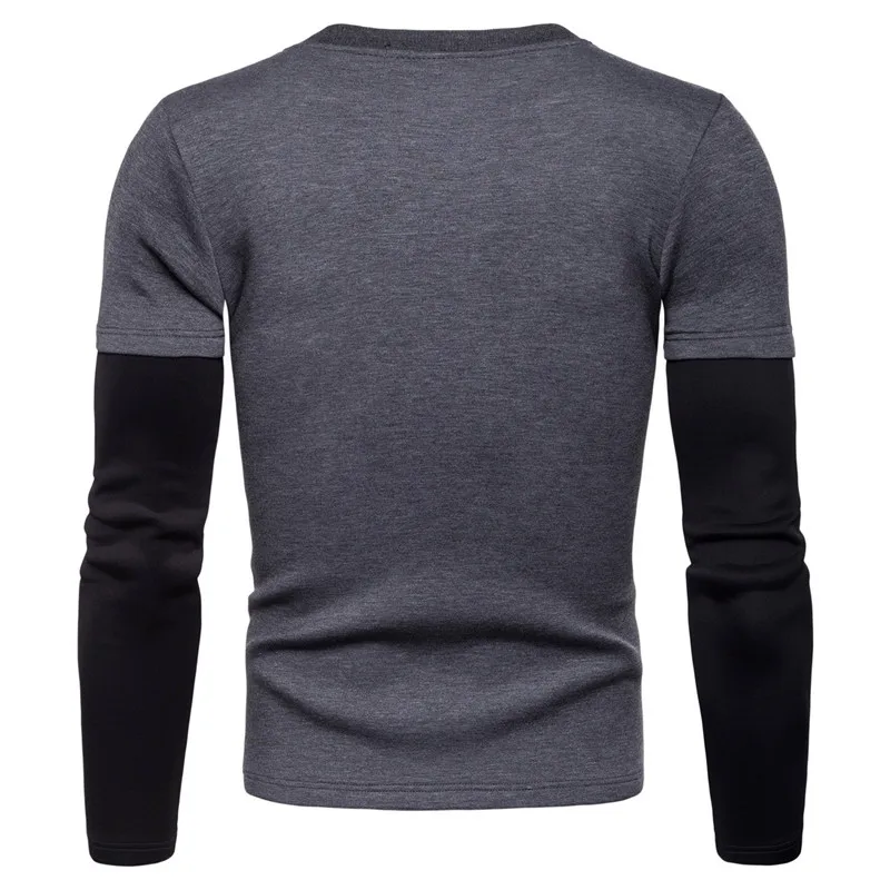 Nice New Men Stitching Color Pullover Hoodies Casual Fake-Two Pieces Long-sleeved Sweatshirts Coats For Male M-2XL
Nice New Men Stitching Color Pullover Hoodies Casual Fake-Two Pieces Long-sleeved Sweatshirts Coats For Male M-2XL