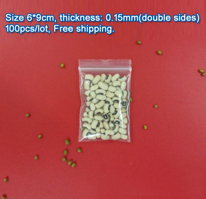 100pcs/lot high quality Transparent PE Zip Lock jewelry Gift Packaging Bags, 6*9cm clear plastic bags double sides 0.15mm thick 
100pcs/lot high quality Transparent PE Zip Lock jewelry Gift Packaging Bags, 6*9cm clear plastic bags double sides 0.15mm thick