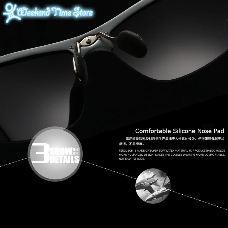 Polarized Driving Glasses Men Sport Aluminum Magnesium Alloy Frame Driver Sunglasses Women 8179 Oculos De Sol Hombre | Аксессуары для