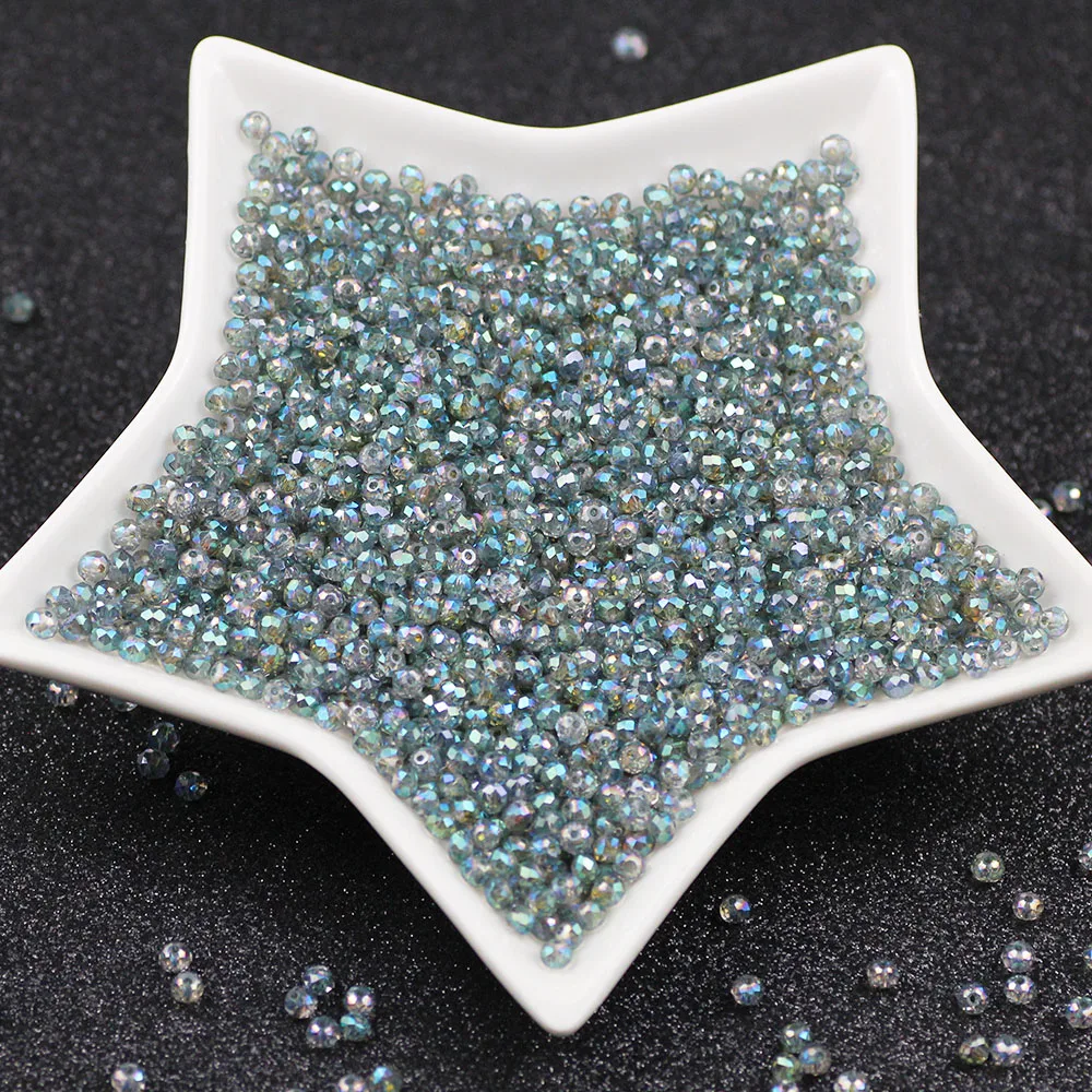 Transparent green 4*3mm 100pcs Austrian faceted Crystal Glass Loose Spacer Flat Round Beads for Jewelry handiwork Making DIY
Transparent green 4*3mm 100pcs Austrian faceted Crystal Glass Loose Spacer Flat Round Beads for Jewelry handiwork Making DIY