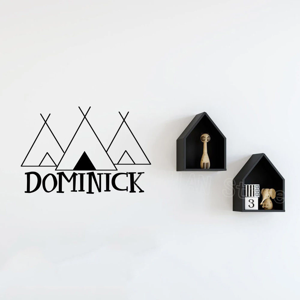 Personalized Name Wall Decals Tribal Nursery Decal Teepee Wall Stickers Bedroom Door Decoration Kids Baby Room Nordic Mural Z497
Personalized Name Wall Decals Tribal Nursery Decal Teepee Wall Stickers Bedroom Door Decoration Kids Baby Room Nordic Mural Z497