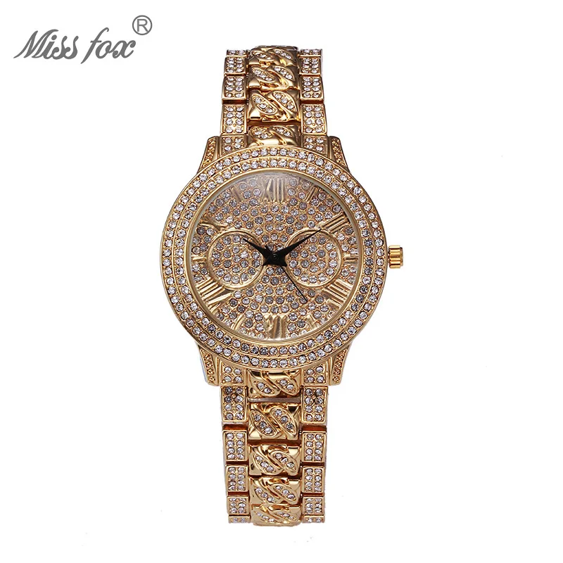 Exquisite Golden Stainless Steel Women Crystal Watches Fashion Bling Ladies Rhinestone Watch Cute Charm Female Casual Clock Hour
Exquisite Golden Stainless Steel Women Crystal Watches Fashion Bling Ladies Rhinestone Watch Cute Charm Female Casual Clock Hour